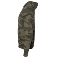 Independent Trading Co. Unisex Lightweight Hooded Sweatshirt, Forest Camo, Left Sleeve view