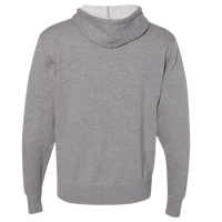 Independent Trading Co. Unisex Lightweight Hooded Sweatshirt, Gunmetal Heather, Back view