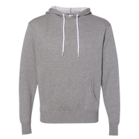 Independent Trading Co. Unisex Lightweight Hooded Sweatshirt, Gunmetal Heather, Front view