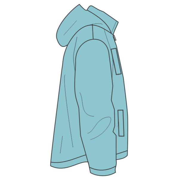 Independent Trading Co. Unisex Lightweight Quarter-Zip Windbreaker Pullover Jacket, Aqua / Aqua, Right Sleeve view