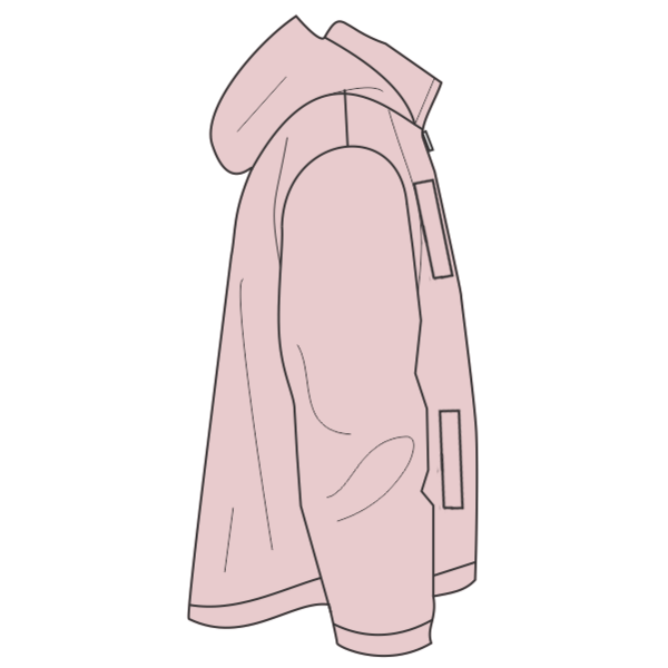 Independent Trading Co. Unisex Lightweight Quarter-Zip Windbreaker Pullover Jacket, Blush / Blush, Right Sleeve view