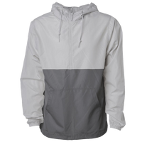 Independent Trading Co. Unisex Lightweight Quarter-Zip Windbreaker Pullover Jacket, Smoke / Graphite, Front view