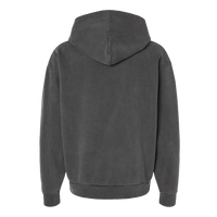Independent Trading Co. Unisex Mainstreet Heavyweight Hooded Sweatshirt, Pigment Black, Back view