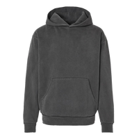 Independent Trading Co. Unisex Mainstreet Heavyweight Hooded Sweatshirt, Pigment Black, Front view