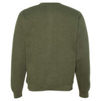 Independent Trading Co. Unisex Midweight Crewneck Sweatshirt, Army Heather, Back view
