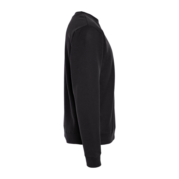 Independent Trading Co. Unisex Midweight Crewneck Sweatshirt, Black, Right Sleeve view
