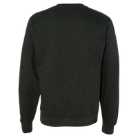 Independent Trading Co. Unisex Midweight Crewneck Sweatshirt, Charcoal Heather, Back view