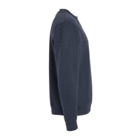 Independent Trading Co. Unisex Midweight Crewneck Sweatshirt, Classic Navy Heather, Right Sleeve view
