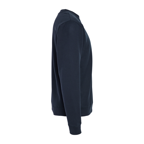 Independent Trading Co. Unisex Midweight Crewneck Sweatshirt, Classic Navy, Right Sleeve view