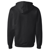 Independent Trading Co. Unisex Midweight Full-Zip Hooded Sweatshirt, Black, Back view