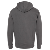Independent Trading Co. Unisex Midweight Full-Zip Hooded Sweatshirt, Charcoal, Back view