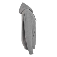 Independent Trading Co. Unisex Midweight Full-Zip Hooded Sweatshirt, Gunmetal Heather, Right Sleeve view