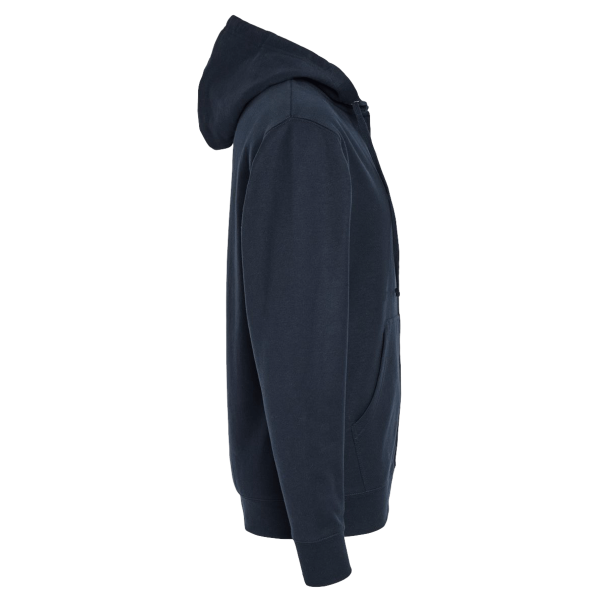 Independent Trading Co. Unisex Midweight Full-Zip Hooded Sweatshirt, Navy, Right Sleeve view