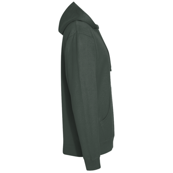 Independent Trading Co. Unisex Midweight Hooded Sweatshirt, Alpine Green, Right Sleeve view