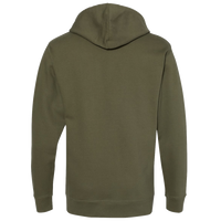 Independent Trading Co. Unisex Midweight Hooded Sweatshirt, Army, Back view