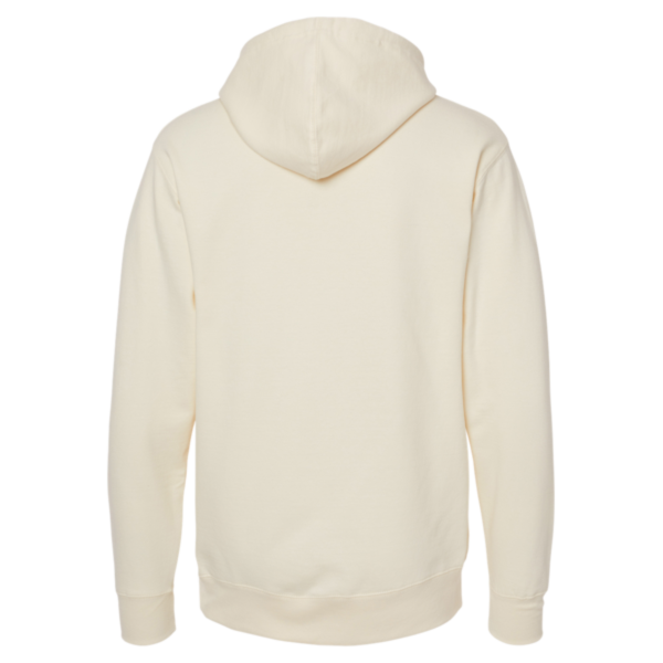 Independent Trading Co. Unisex Midweight Hooded Sweatshirt, Bone, Back view