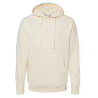 Independent Trading Co. Unisex Midweight Hooded Sweatshirt, Bone, Front view