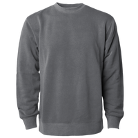 Independent Trading Co. Unisex Midweight Pigment-Dyed Crewneck Sweatshirt, Pigment Black, Front view