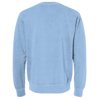 Independent Trading Co. Unisex Midweight Pigment-Dyed Crewneck Sweatshirt, Pigment Light Blue, Back view
