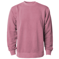 Independent Trading Co. Unisex Midweight Pigment-Dyed Crewneck Sweatshirt, Pigment Maroon, Front view