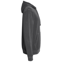 Independent Trading Co. Unisex Midweight Pigment-Dyed Hooded Sweatshirt, Pigment Black, Right Sleeve view