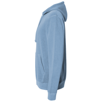 Independent Trading Co. Unisex Midweight Pigment-Dyed Hooded Sweatshirt, Pigment Light Blue, Left Sleeve view