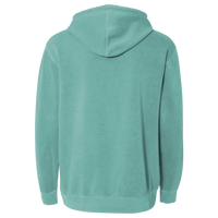Independent Trading Co. Unisex Midweight Pigment-Dyed Hooded Sweatshirt, Pigment Mint, Back view
