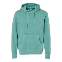 Independent Trading Co. Unisex Midweight Pigment-Dyed Hooded Sweatshirt, Pigment Mint, Front view