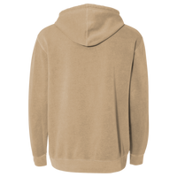 Independent Trading Co. Unisex Midweight Pigment-Dyed Hooded Sweatshirt, Pigment Sandstone, Back view