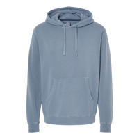 Independent Trading Co. Unisex Midweight Pigment-Dyed Hooded Sweatshirt, Pigment Slate Blue, Front view