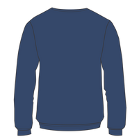 Independent Trading Co. Unisex Midweight Tie-Dyed Crewneck Sweatshirt, Tie Dye Navy, Back view