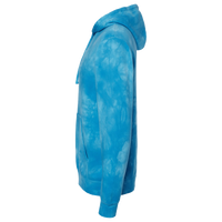 Independent Trading Co. Unisex Midweight Tie-Dyed Hooded Sweatshirt, Tie Dye Aqua Blue, Left Sleeve view