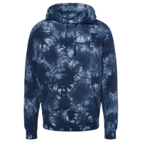 Independent Trading Co. Unisex Midweight Tie-Dyed Hooded Sweatshirt, Tie Dye Navy, Front view