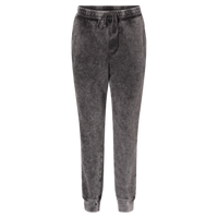 Independent Trading Co. Unisex Mineral Wash Fleece Sweatpants, Black, Front view