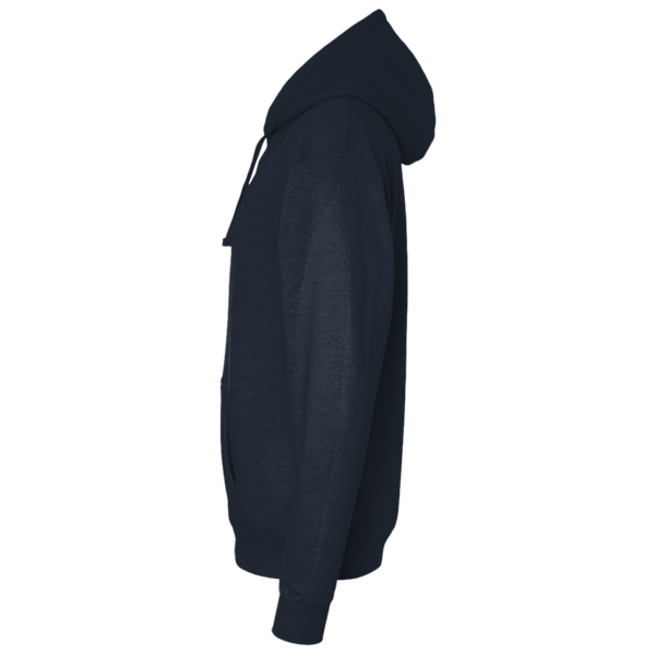 Independent Trading Co. Unisex Perform Full-Zip Hooded Sweatshirt, Classic Navy, Left Sleeve view
