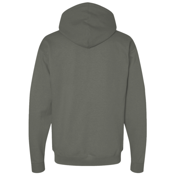 Independent Trading Co. Unisex Perform Full-Zip Hooded Sweatshirt, Pine, Back view