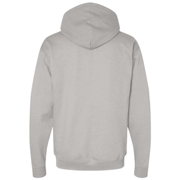 Independent Trading Co. Unisex Perform Full-Zip Hooded Sweatshirt, Smoke, Back view