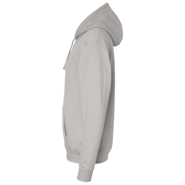 Independent Trading Co. Unisex Perform Full-Zip Hooded Sweatshirt, Smoke, Left Sleeve view