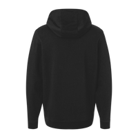 Independent Trading Co. Unisex Perform Hooded Sweatshirt, Black, Back view