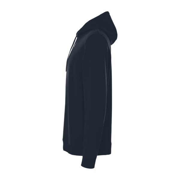 Independent Trading Co. Unisex Perform Hooded Sweatshirt, Classic Navy, Left Sleeve view