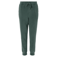 Independent Trading Co. Unisex Pigment-Dyed Fleece Sweatpants, Pigment Alpine Green, Front view