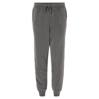 Independent Trading Co. Unisex Pigment-Dyed Fleece Sweatpants, Pigment Black, Front view