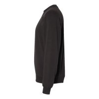 Independent Trading Co. Unisex Special Blend Raglan Crewneck Sweatshirt, Black / Black, Left Sleeve view