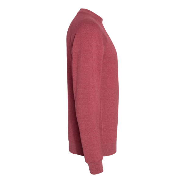 Independent Trading Co. Unisex Special Blend Raglan Crewneck Sweatshirt, Crimson / Crimson, Right Sleeve view