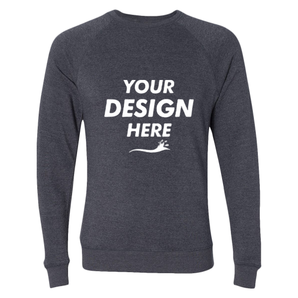 Independent Trading Co. Unisex Special Blend Raglan Crewneck Sweatshirt, Midnight Navy / Midnight Navy, Front view, Mockup