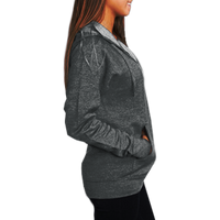Independent Trading Co. Unisex Special Blend Raglan Full-Zip Hooded Sweatshirt, Carbon / Carbon, Right Side view