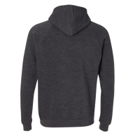 Independent Trading Co. Unisex Special Blend Raglan Hooded Sweatshirt, Carbon / Carbon, Back view