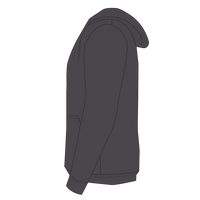 Independent Trading Co. Unisex Special Blend Raglan Hooded Sweatshirt, Carbon / Carbon, Left Sleeve (Long) view