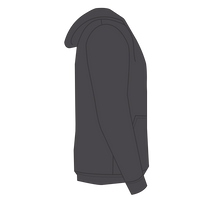 Independent Trading Co. Unisex Special Blend Raglan Hooded Sweatshirt, Carbon / Carbon, Right Sleeve (Long) view