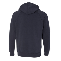 Independent Trading Co. Unisex Special Blend Raglan Hooded Sweatshirt, Classic Navy / Classic Navy, Back view